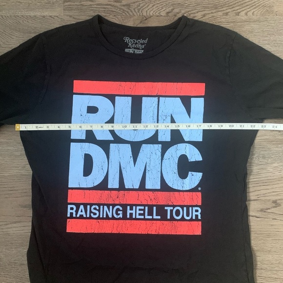 Recycled Karma Run DMC Raising Hell Tour Oversized Concert T-shirt Size M - NWOT - Picture 6 of 8